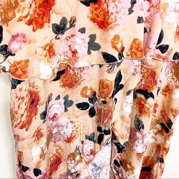 Jaase | Floral Tiered Ruffle Dress | Sz L - Picture 8 of 8